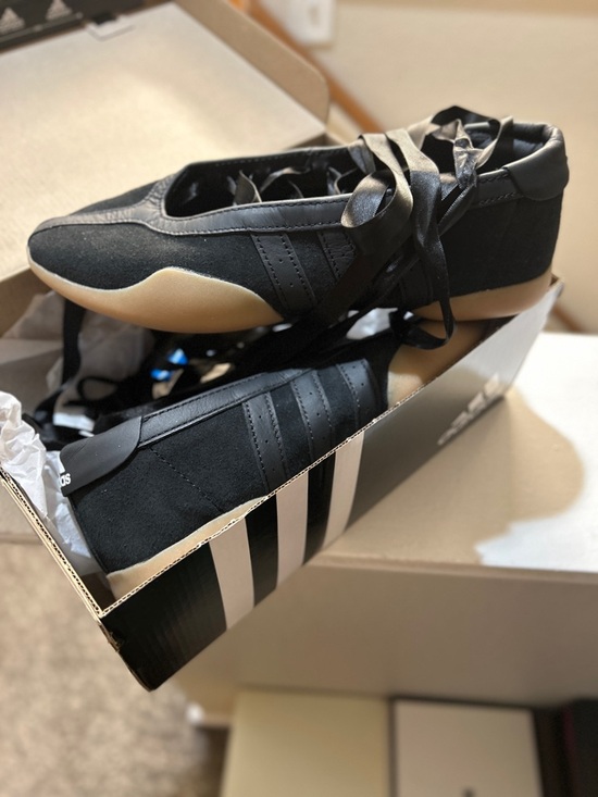 adidas Shoes - adidas Women’s Black Suede Ballet-Inspired Sneakers with Gum Sole